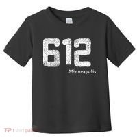 Distressed 612 Area Code Minneapolis Minnesota Toddler T-Shirt thumb 0
