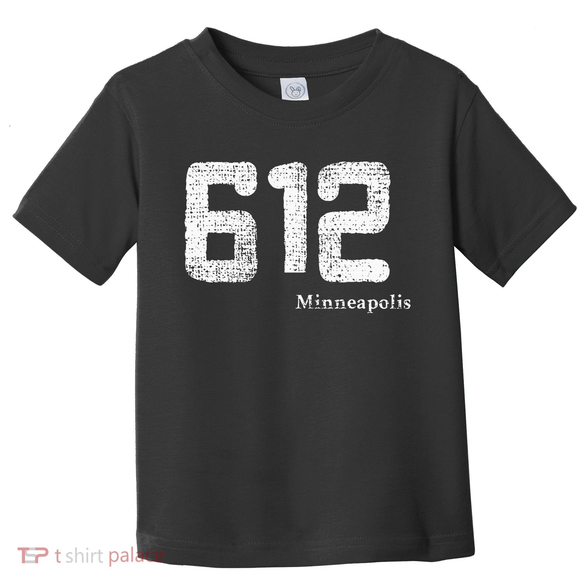 Distressed 612 Area Code Minneapolis Minnesota Toddler T-Shirt