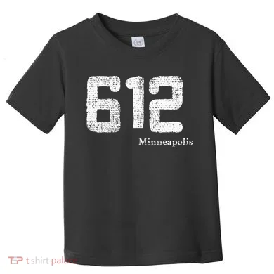 Distressed 612 Area Code Minneapolis Minnesota Toddler T-Shirt