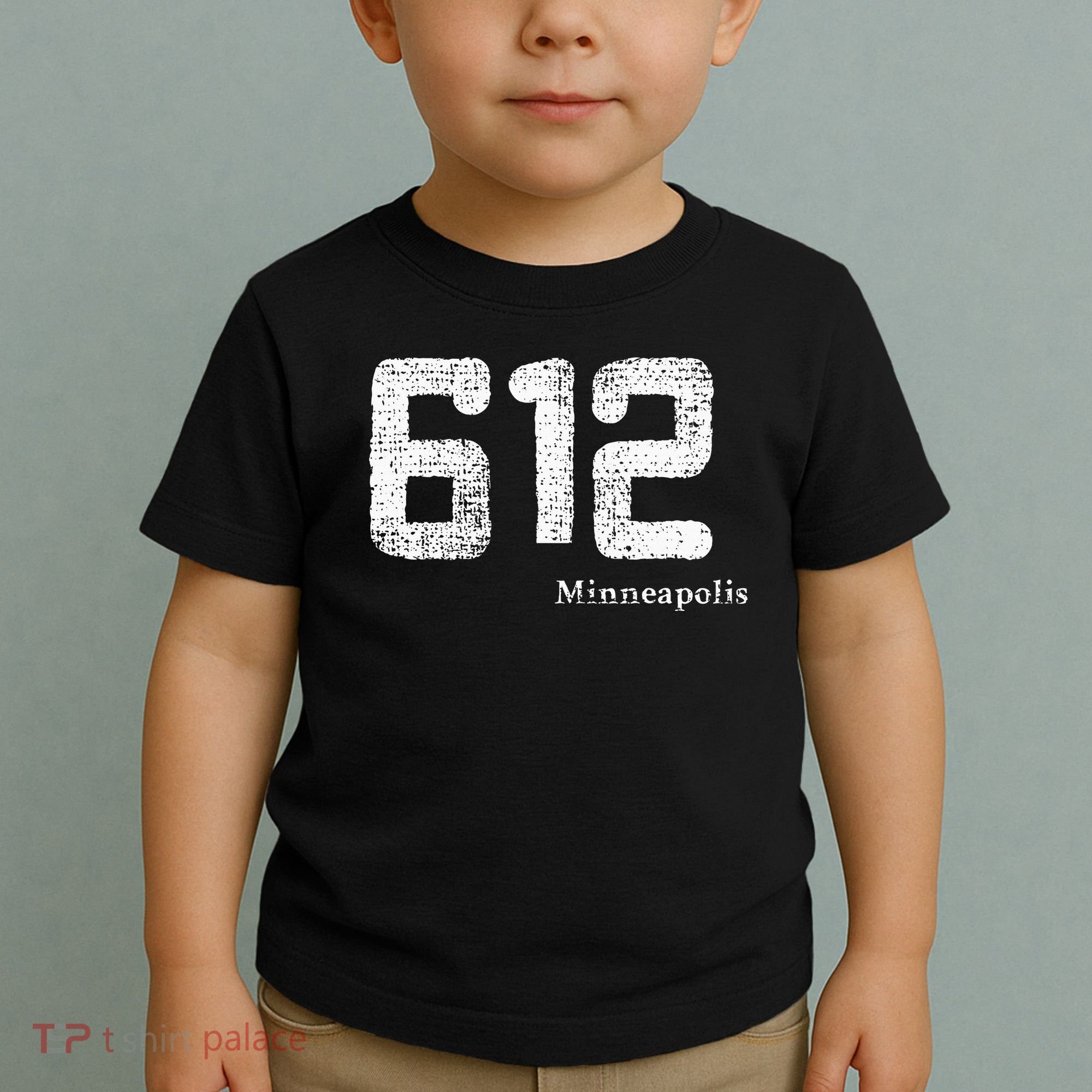 Distressed 612 Area Code Minneapolis Minnesota Toddler T-Shirt