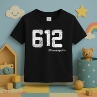 Distressed 612 Area Code Minneapolis Minnesota Toddler T-Shirt thumb 3