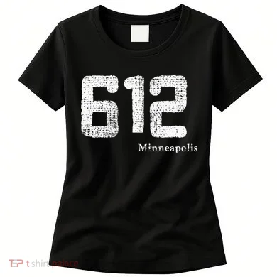 Distressed 612 Area Code Minneapolis Minnesota Women's T-Shirt