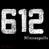 Distressed 612 Area Code Minneapolis Minnesota Kids Long Sleeve Shirt thumb 2