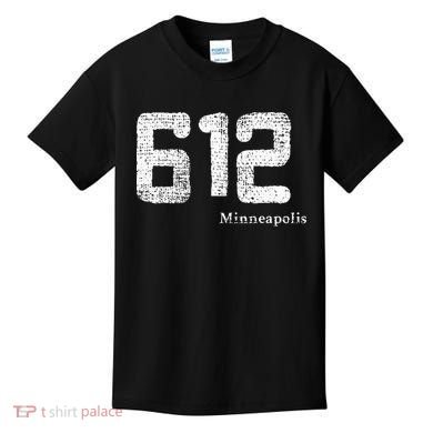Distressed 612 Area Code Minneapolis Minnesota Kids T-Shirt