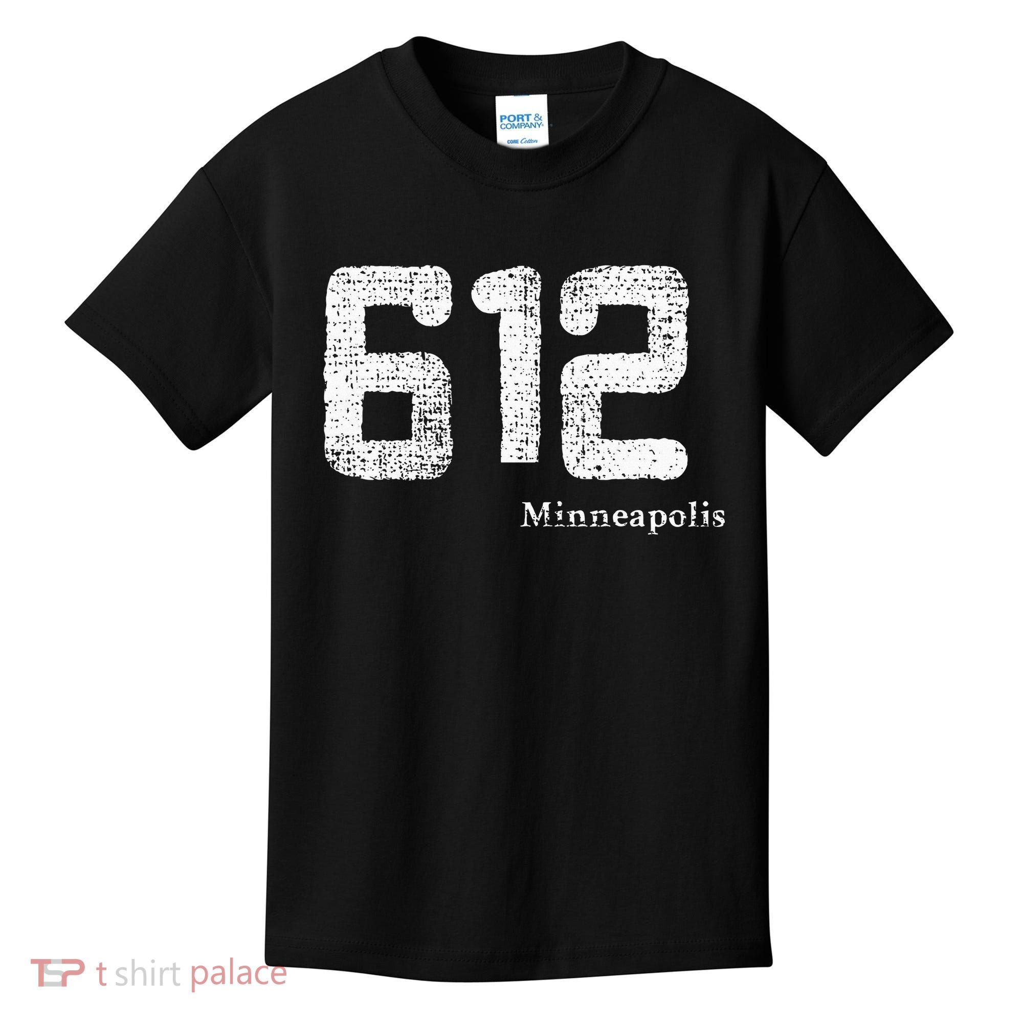 Distressed 612 Area Code Minneapolis Minnesota Kids T-Shirt