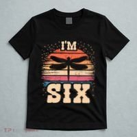 Dragonfly 6 Year Old Birthday Boy Girl 6th Insect Birthday T-Shirt thumb 5