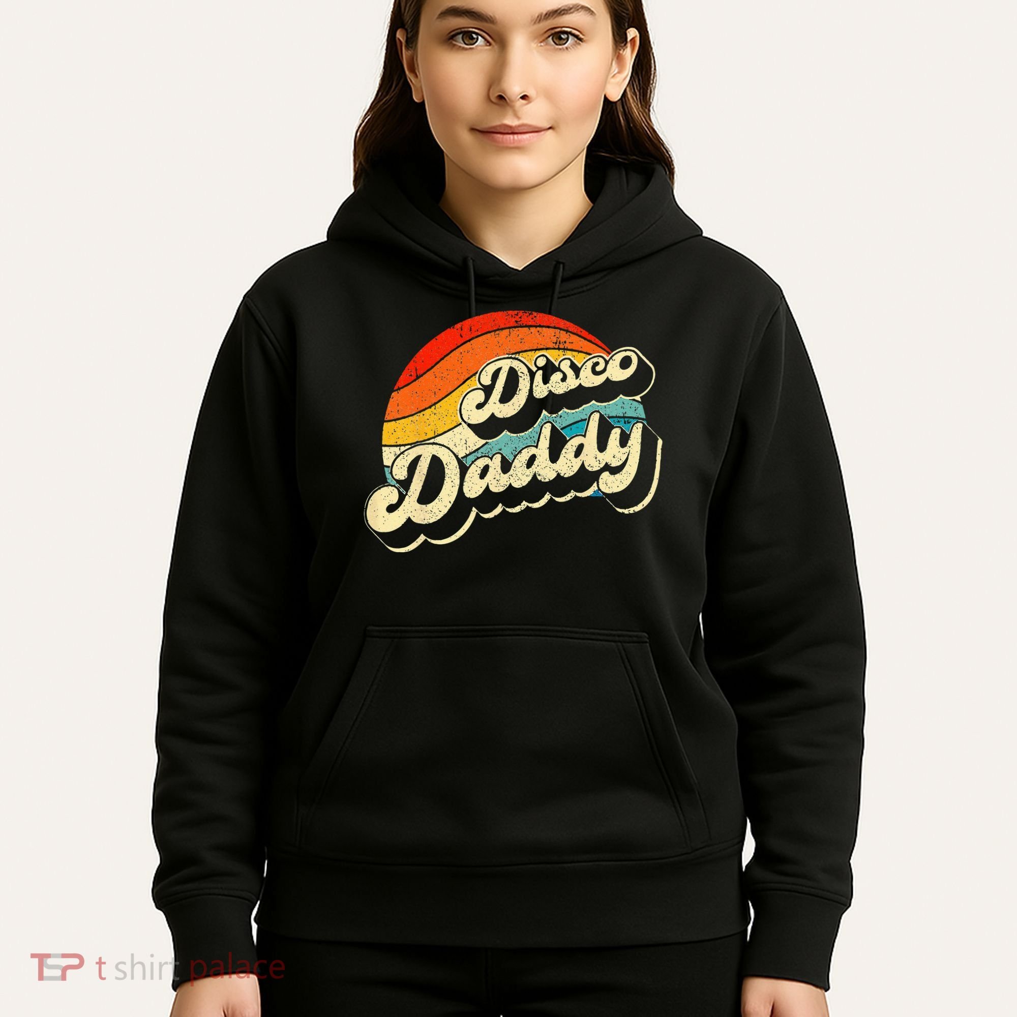 Disco 70's Costume Wo Retro Disco Daddy Hoodie