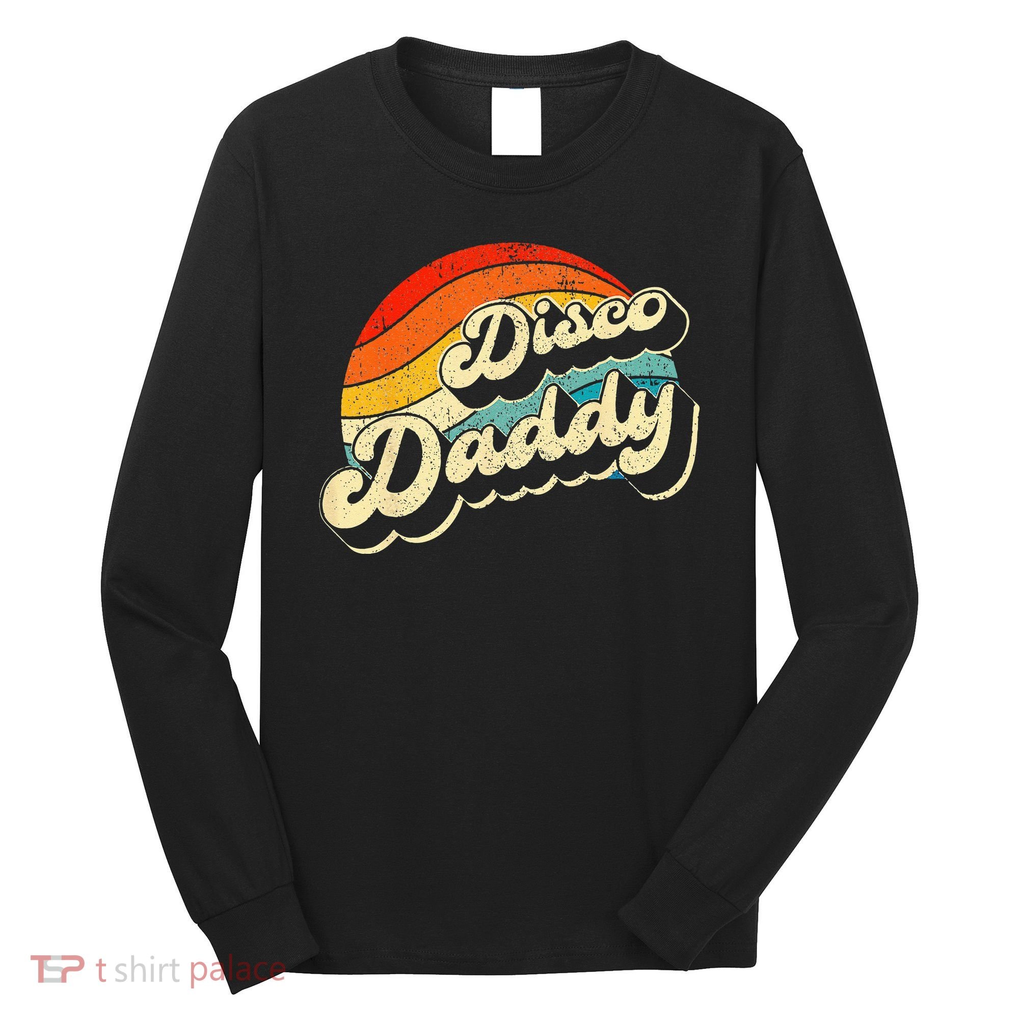 Disco 70's Costume Wo Retro Disco Daddy Long Sleeve Shirt