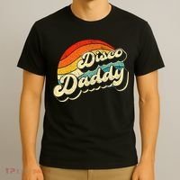 Disco 70's Costume Wo Retro Disco Daddy T-Shirt thumb 3