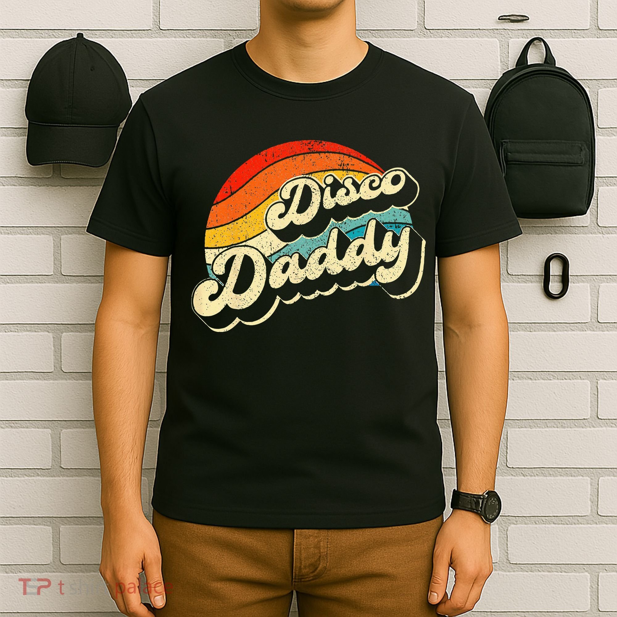 Disco 70's Costume Wo Retro Disco Daddy T-Shirt