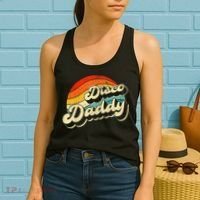 Disco 70's Costume Wo Retro Disco Daddy Women's Tank Top thumb 2