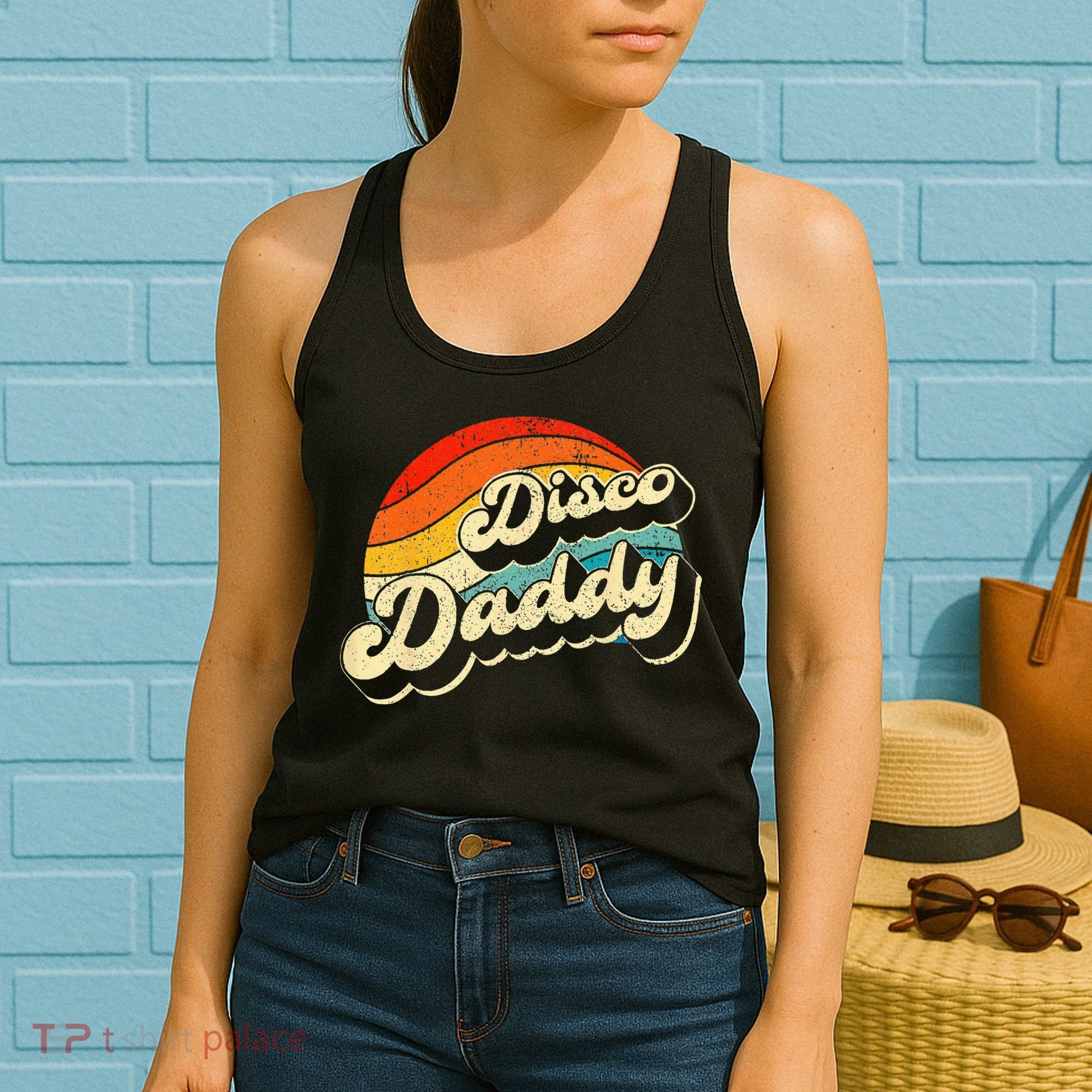 Disco 70's Costume Wo Retro Disco Daddy Women's Tank Top