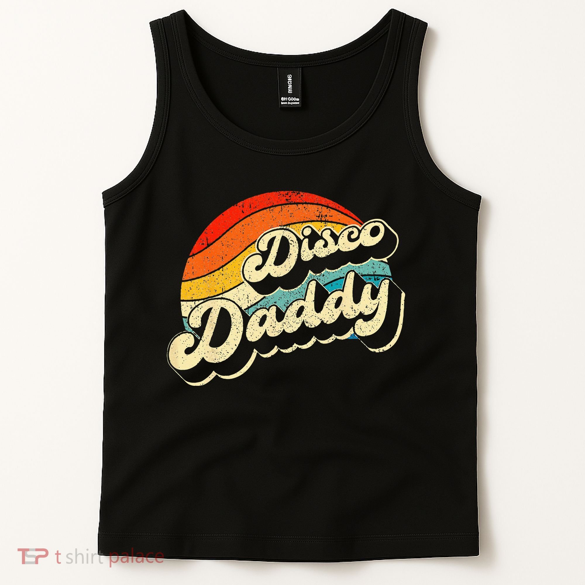 Disco 70's Costume Wo Retro Disco Daddy Tank Top