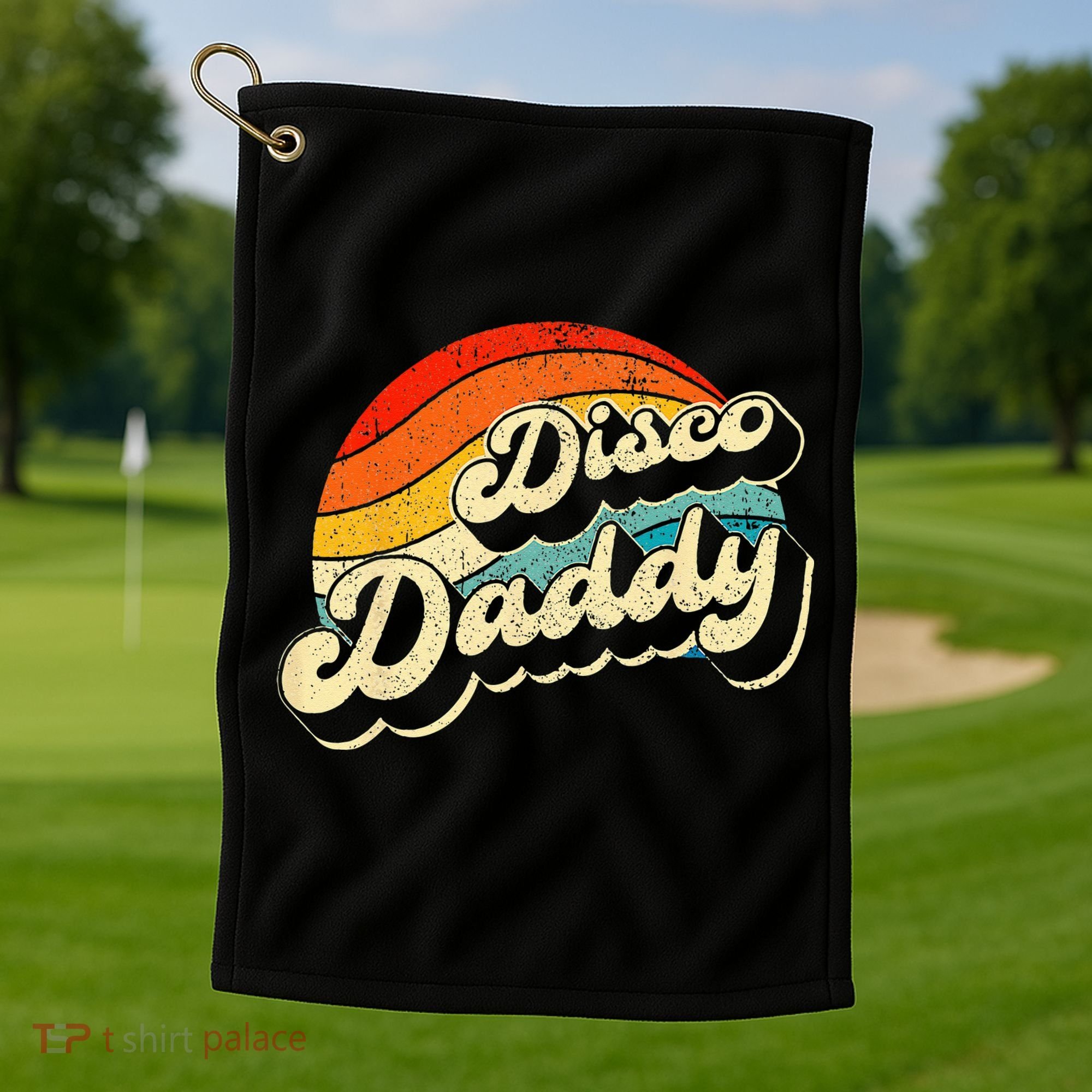 Disco 70's Costume Wo Retro Disco Daddy Golf Towel