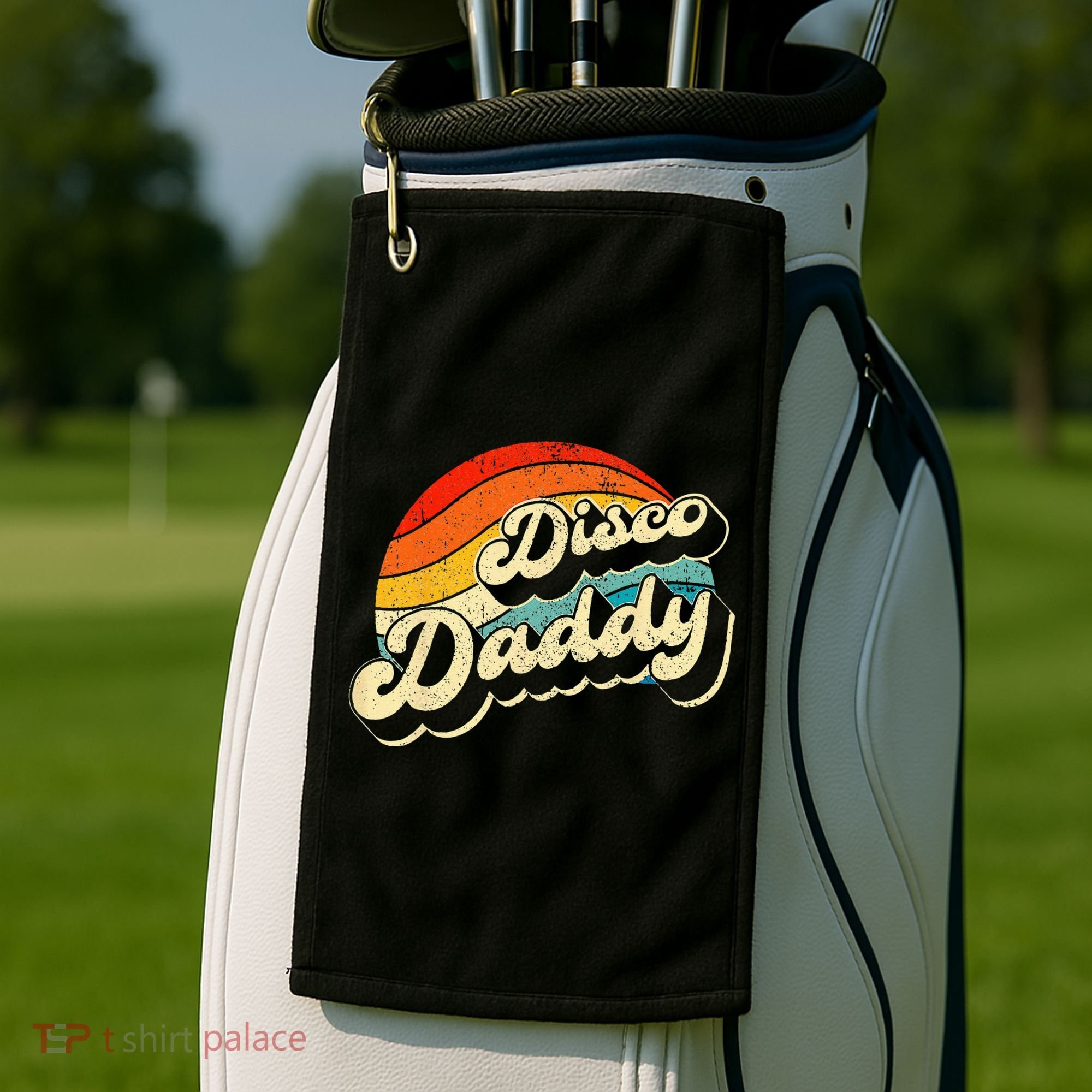 Disco 70's Costume Wo Retro Disco Daddy Golf Towel