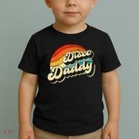 Disco 70's Costume Wo Retro Disco Daddy Toddler T-Shirt thumb 2
