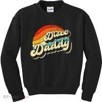 Disco 70's Costume Wo Retro Disco Daddy Kids Sweatshirt thumb 0