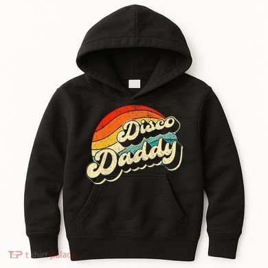Disco 70's Costume Wo Retro Disco Daddy Kids Hoodie