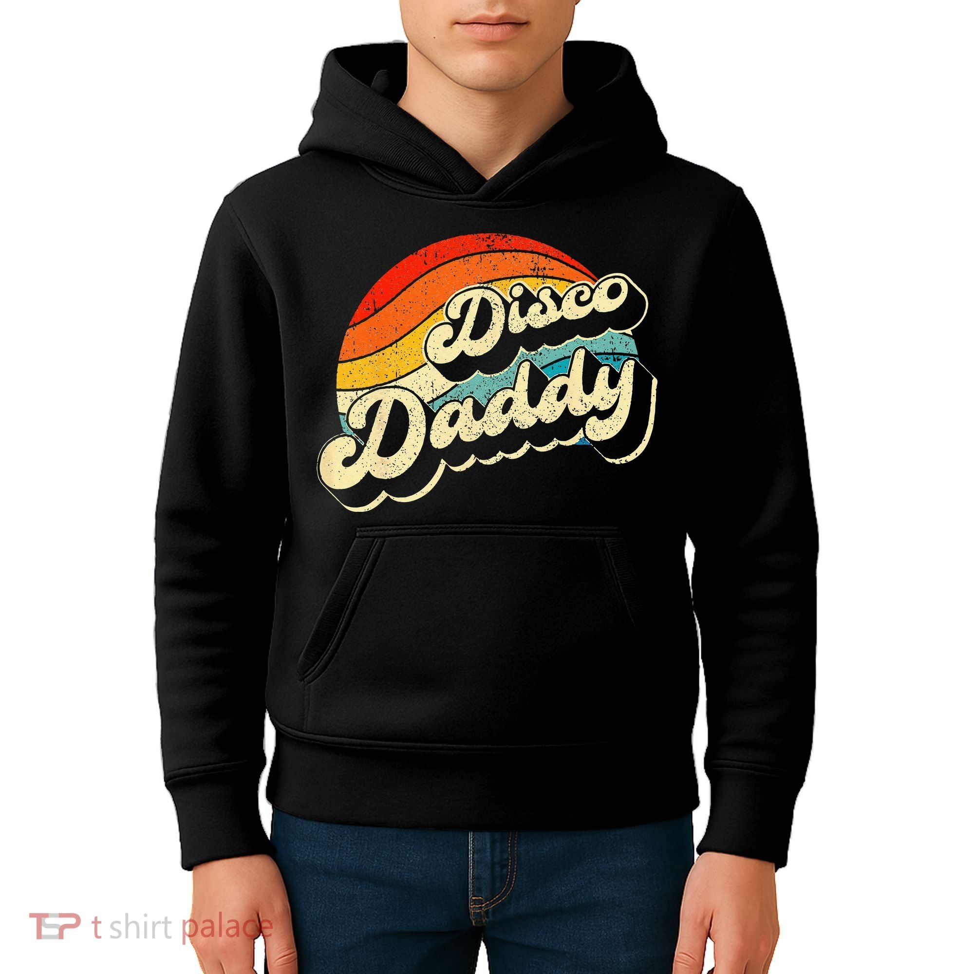 Disco 70's Costume Wo Retro Disco Daddy Kids Hoodie