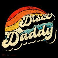 Disco 70's Costume Wo Retro Disco Daddy Kids T-Shirt thumb 4