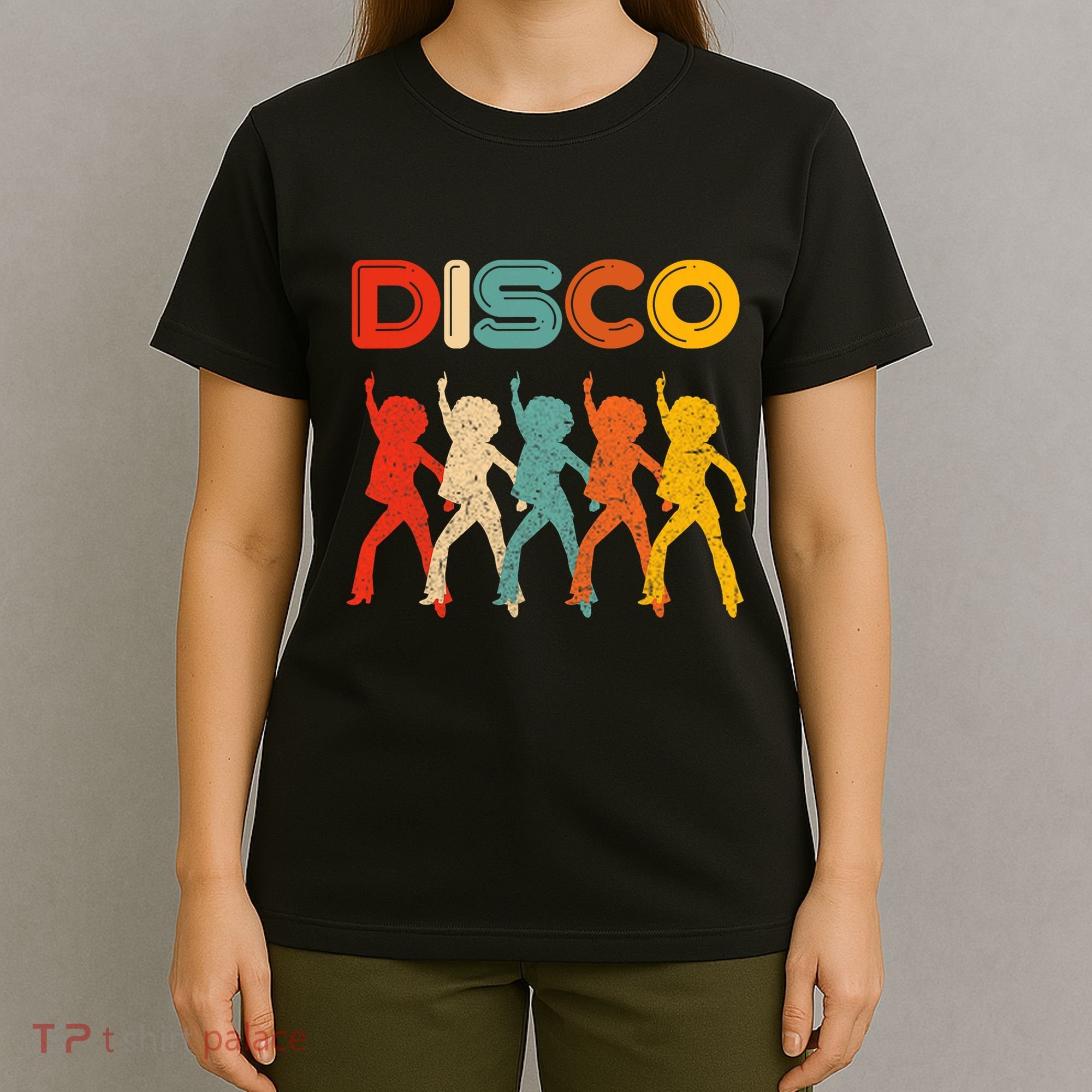 Disco 70s Disco Themed Vintage Retro Dancing T-Shirt
