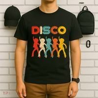 Disco 70s Disco Themed Vintage Retro Dancing T-Shirt thumb 6