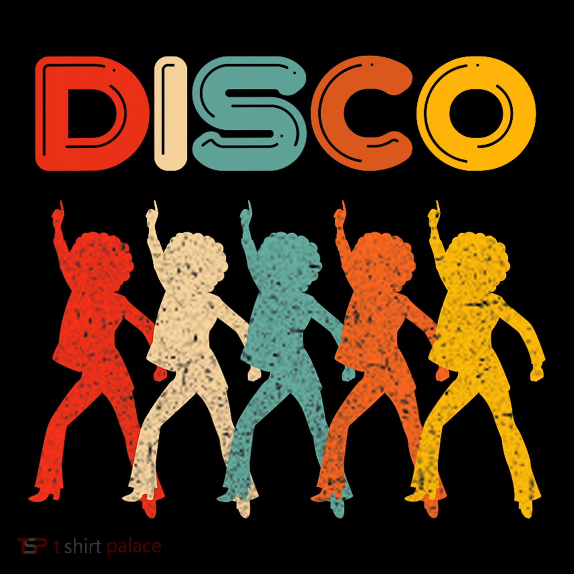 Disco 70s Disco Themed Vintage Retro Dancing T-Shirt