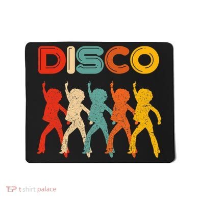 Disco 70s Disco Themed Vintage Retro Dancing Mousepad