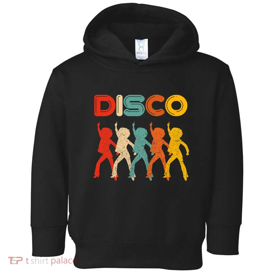 Disco 70s Disco Themed Vintage Retro Dancing Toddler Hoodie
