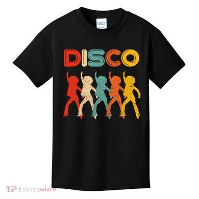 Disco 70s Disco Themed Vintage Retro Dancing Kids T-Shirt