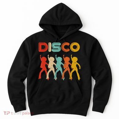 Disco 70s Disco Themed Vintage Retro Dancing Hoodie