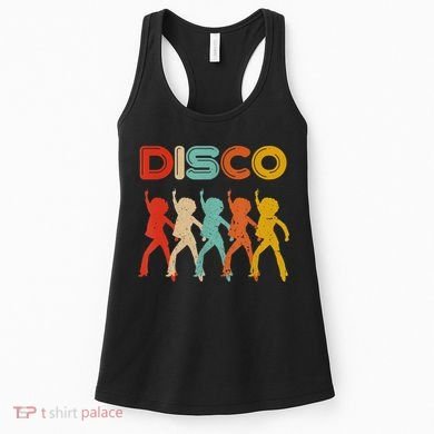 Disco 70s Disco Themed Vintage Retro Dancing Women's Tank Top