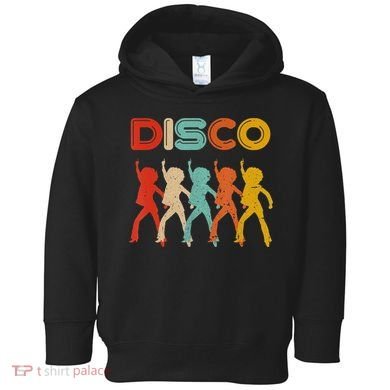 Disco 70s Disco Themed Vintage Retro Dancing Toddler Hoodie