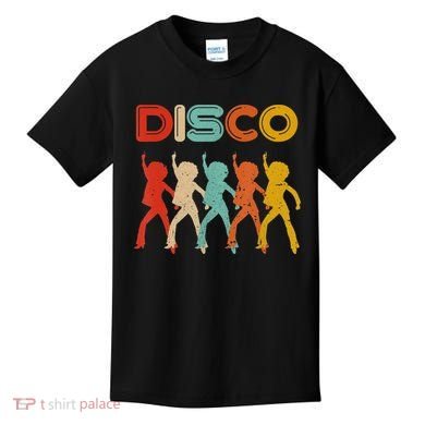Disco 70s Disco Themed Vintage Retro Dancing Kids T-Shirt
