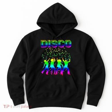 Disco 70s Disco Themed Vintage Retro Dancing Hoodie