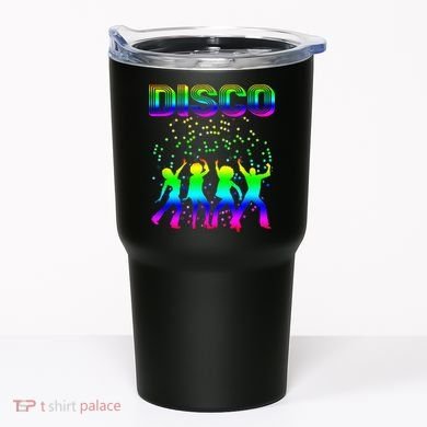 Disco 70s Disco Themed Vintage Retro Dancing Tumbler