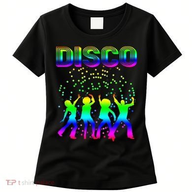 Disco 70s Disco Themed Vintage Retro Dancing Women's T-Shirt