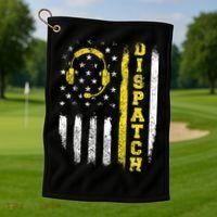 Dispatch 911 Dispatcher First Responder Emergency Call USA Golf Towel thumb 1