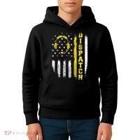 Dispatch 911 Dispatcher First Responder Emergency Call USA Kids Hoodie thumb 4
