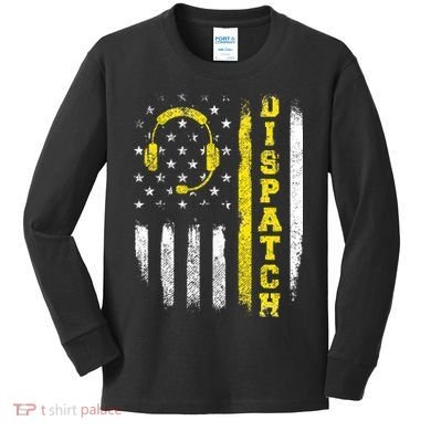 Dispatch 911 Dispatcher First Responder Emergency Call USA Kids Long Sleeve Shirt