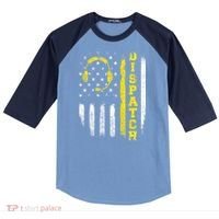 Dispatch 911 Dispatcher First Responder Emergency Call USA Raglan Baseball Sleeve Shirt thumb 0
