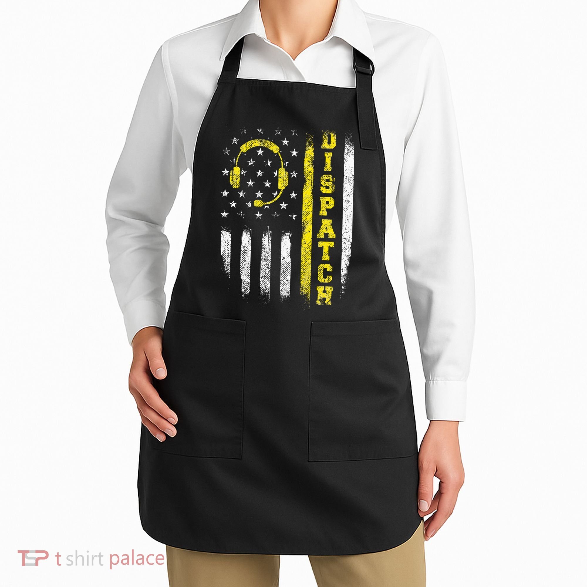 Dispatch 911 Dispatcher First Responder Emergency Call Usa Apron