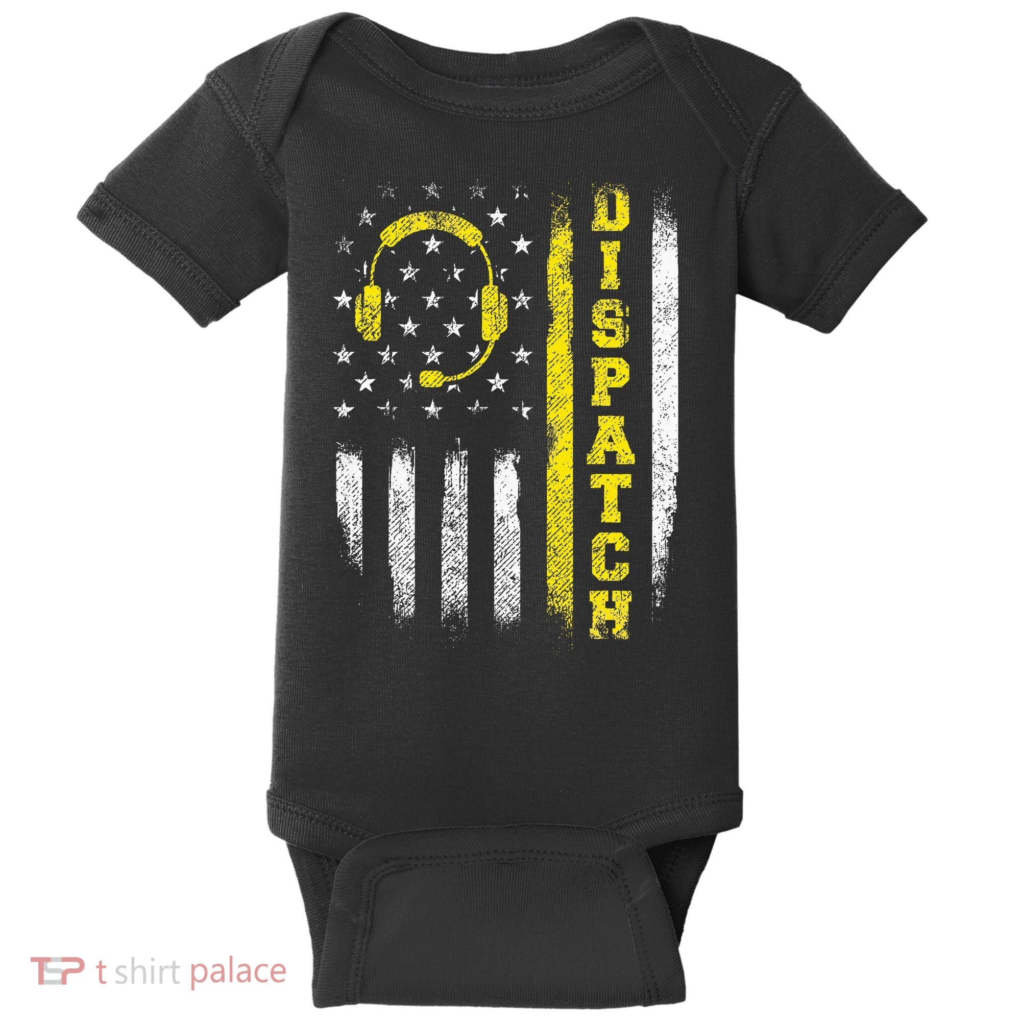 Dispatch 911 Dispatcher First Responder Emergency Call Usa Baby Bodysuit