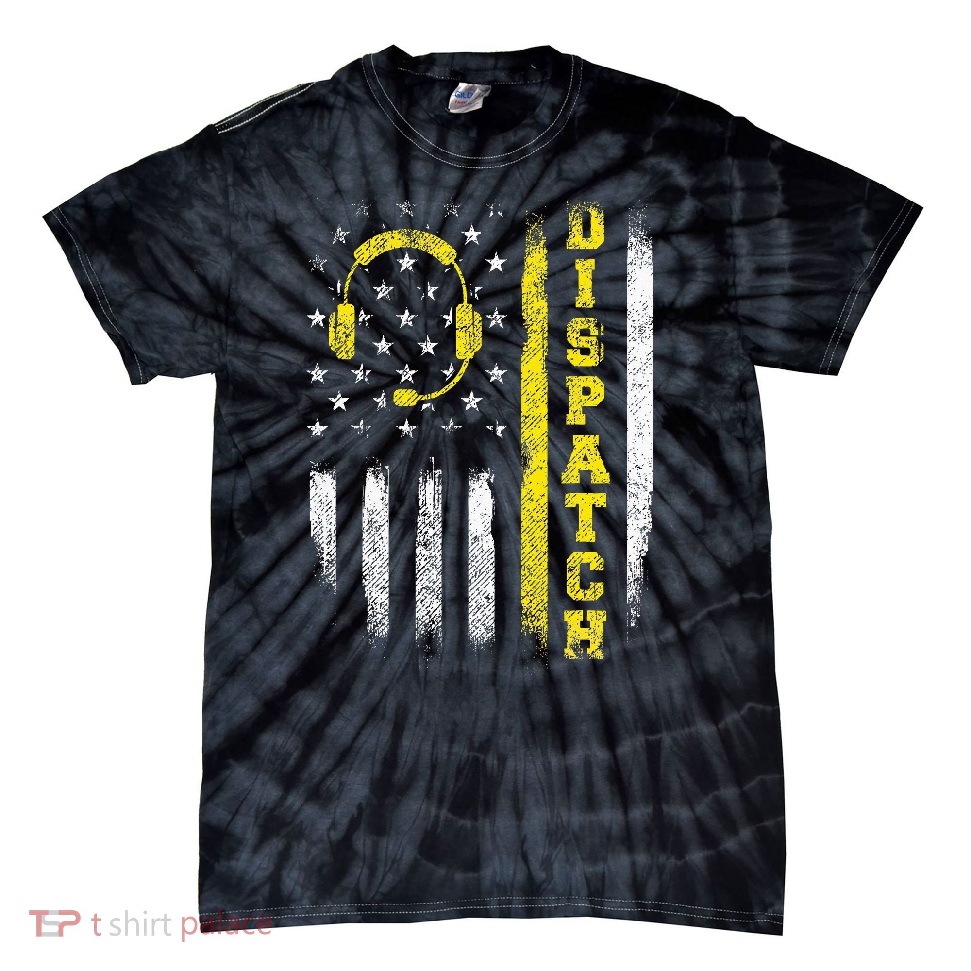 Dispatch 911 Dispatcher First Responder Emergency Call Usa Tie-Dye T-Shirt