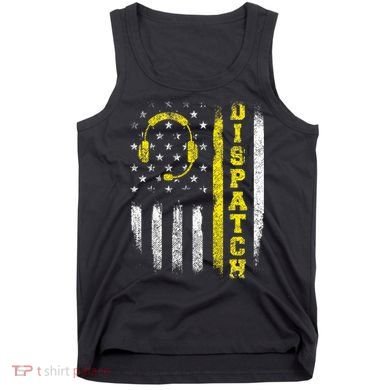 Dispatch 911 Dispatcher First Responder Emergency Call Usa Tank Top