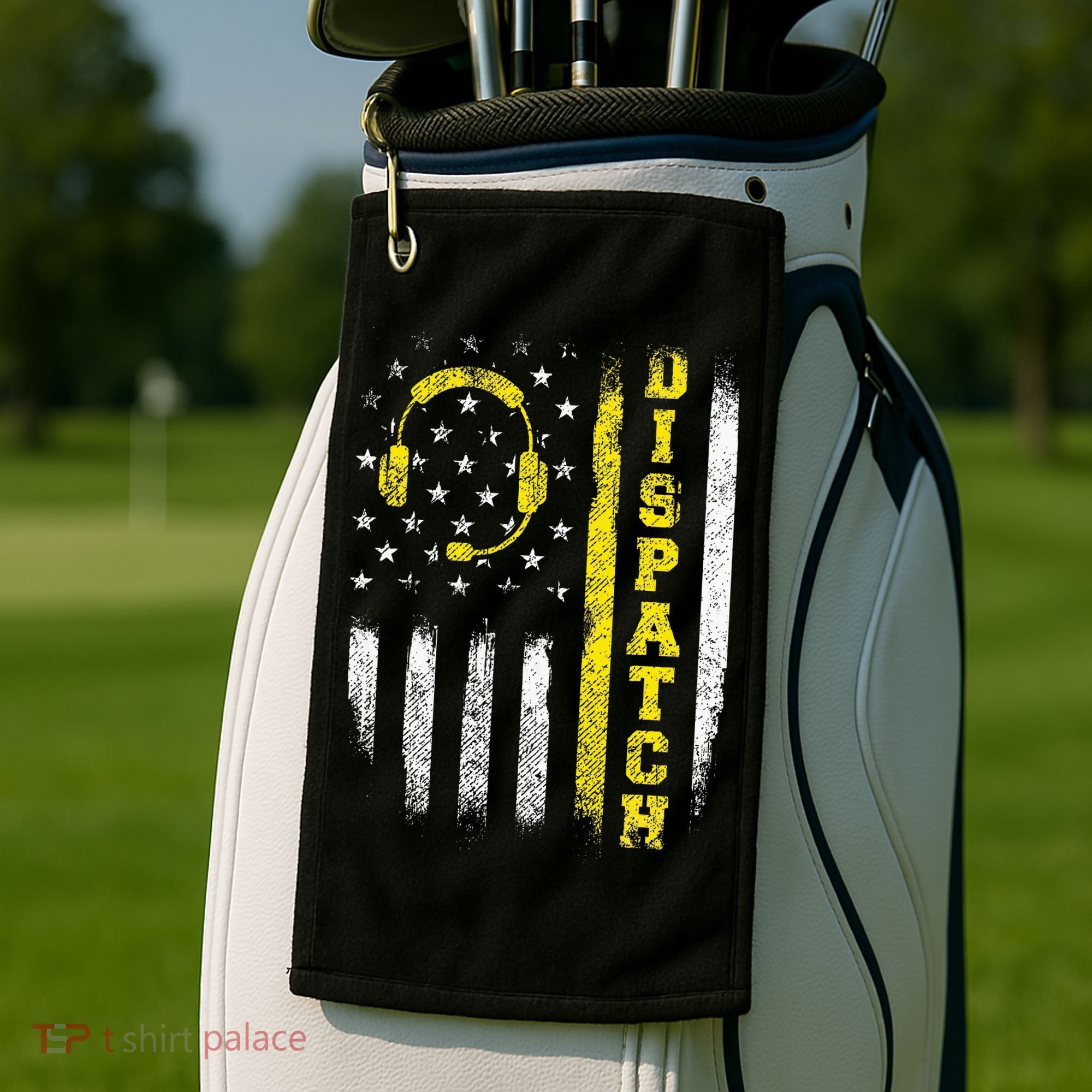 Dispatch 911 Dispatcher First Responder Emergency Call Usa Golf Towel