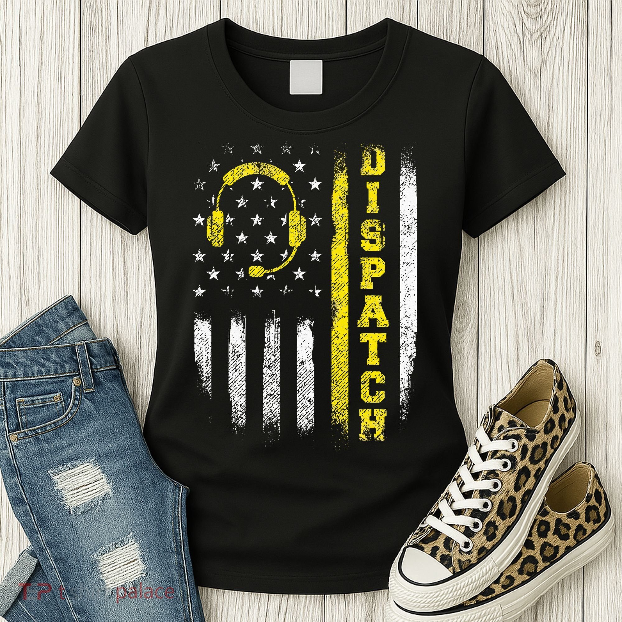 Dispatch 911 Dispatcher First Responder Emergency Call Usa Women's T-Shirt