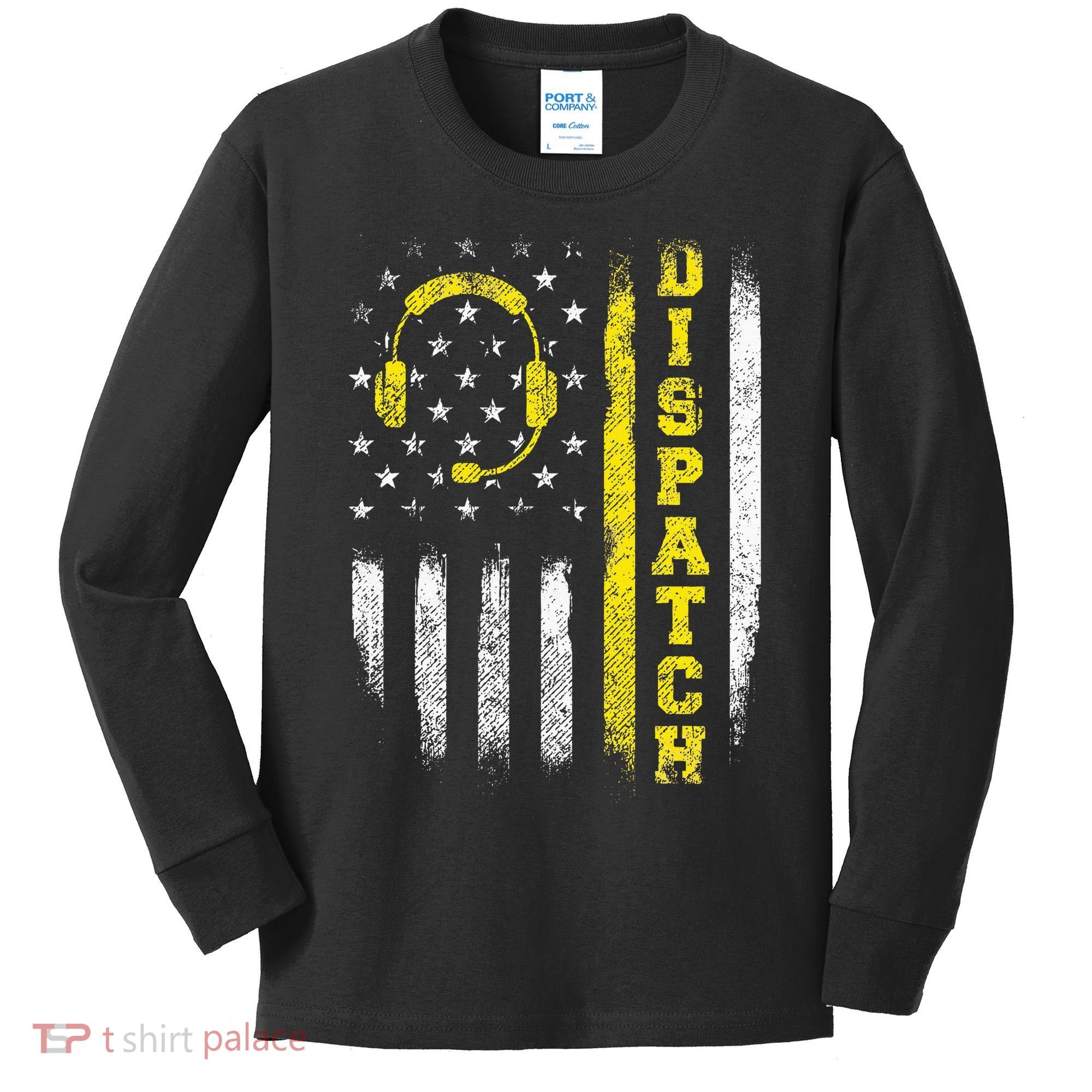 Dispatch 911 Dispatcher First Responder Emergency Call Usa Kids Long Sleeve Shirt