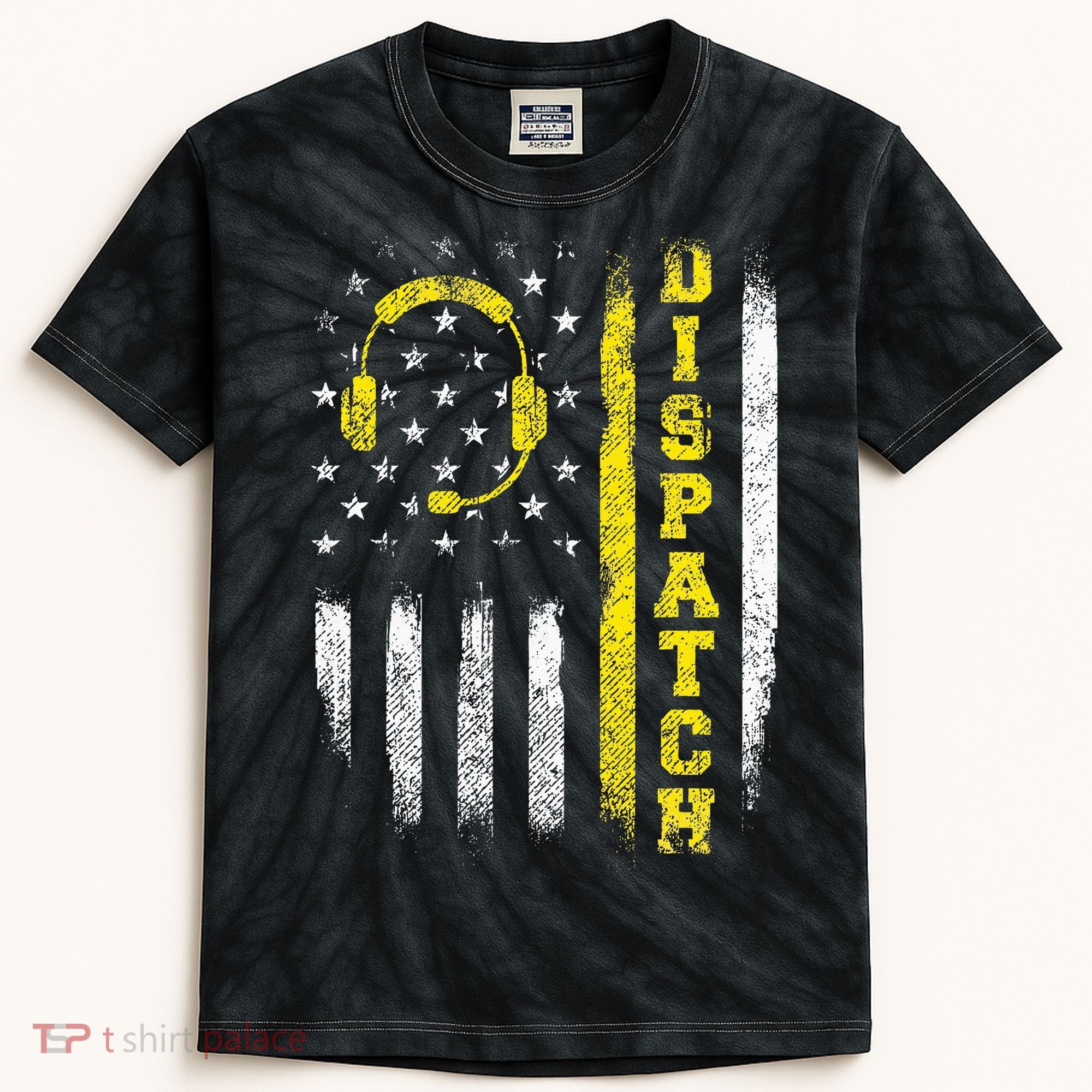 Dispatch 911 Dispatcher First Responder Emergency Call Usa Kids Tie-Dye T-Shirt
