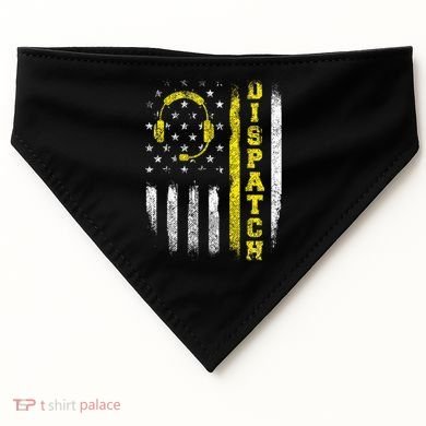 Dispatch 911 Dispatcher First Responder Emergency USA-Made Doggie Bandana